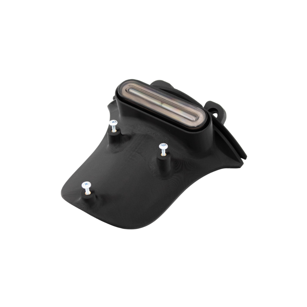 Achterspatbord 3D Kort + LED Flow/Matrix Reflector Zip