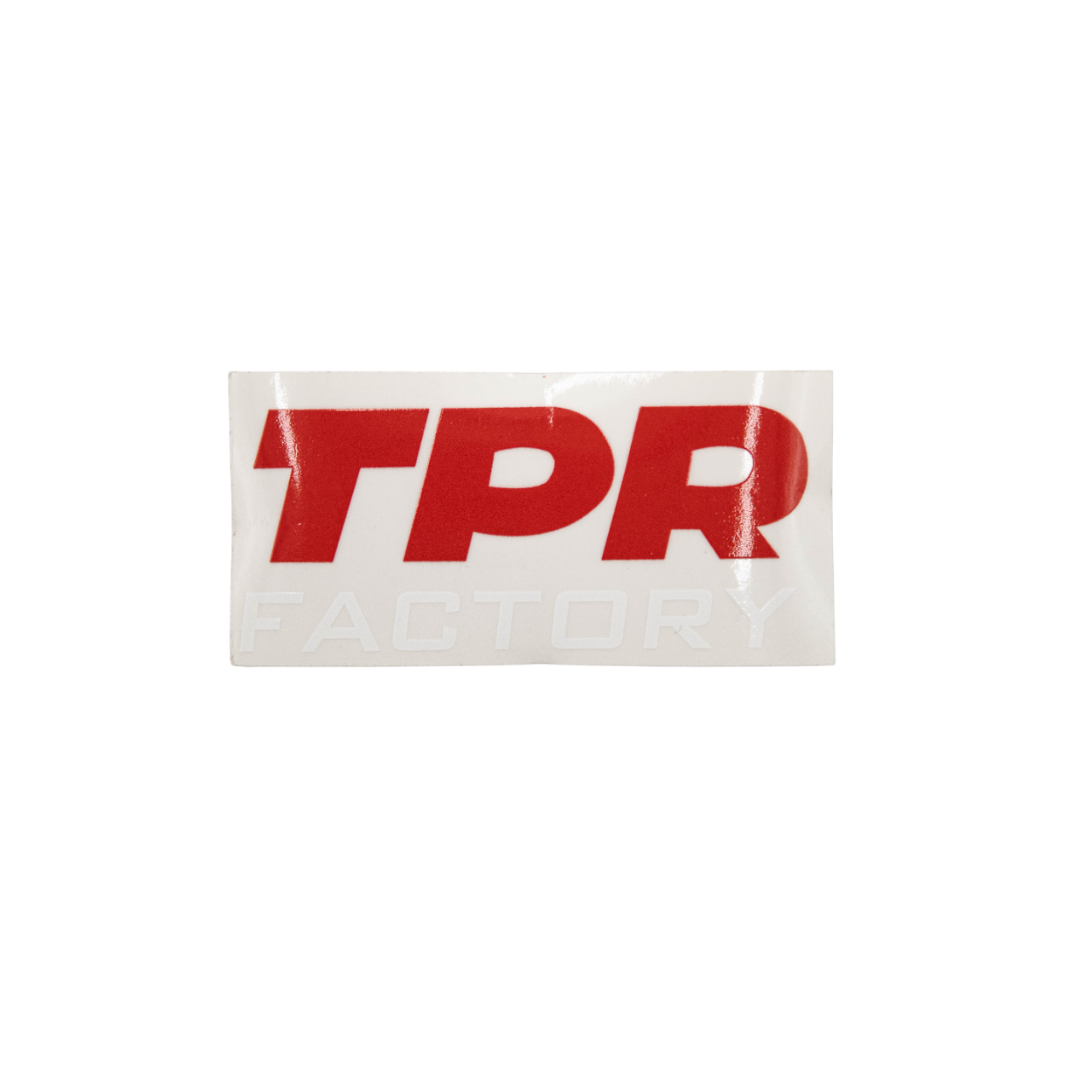 Sticker TPR Factory Rood/Wit