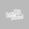 Sticker Locally Hated - 8x4.8CM
