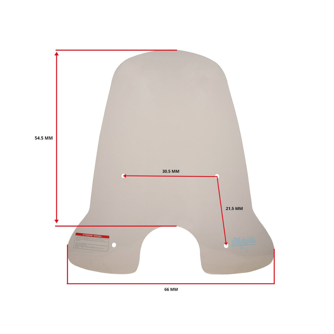 High windshield + attachment clear round headlight BTC Riva / GTS Toscana