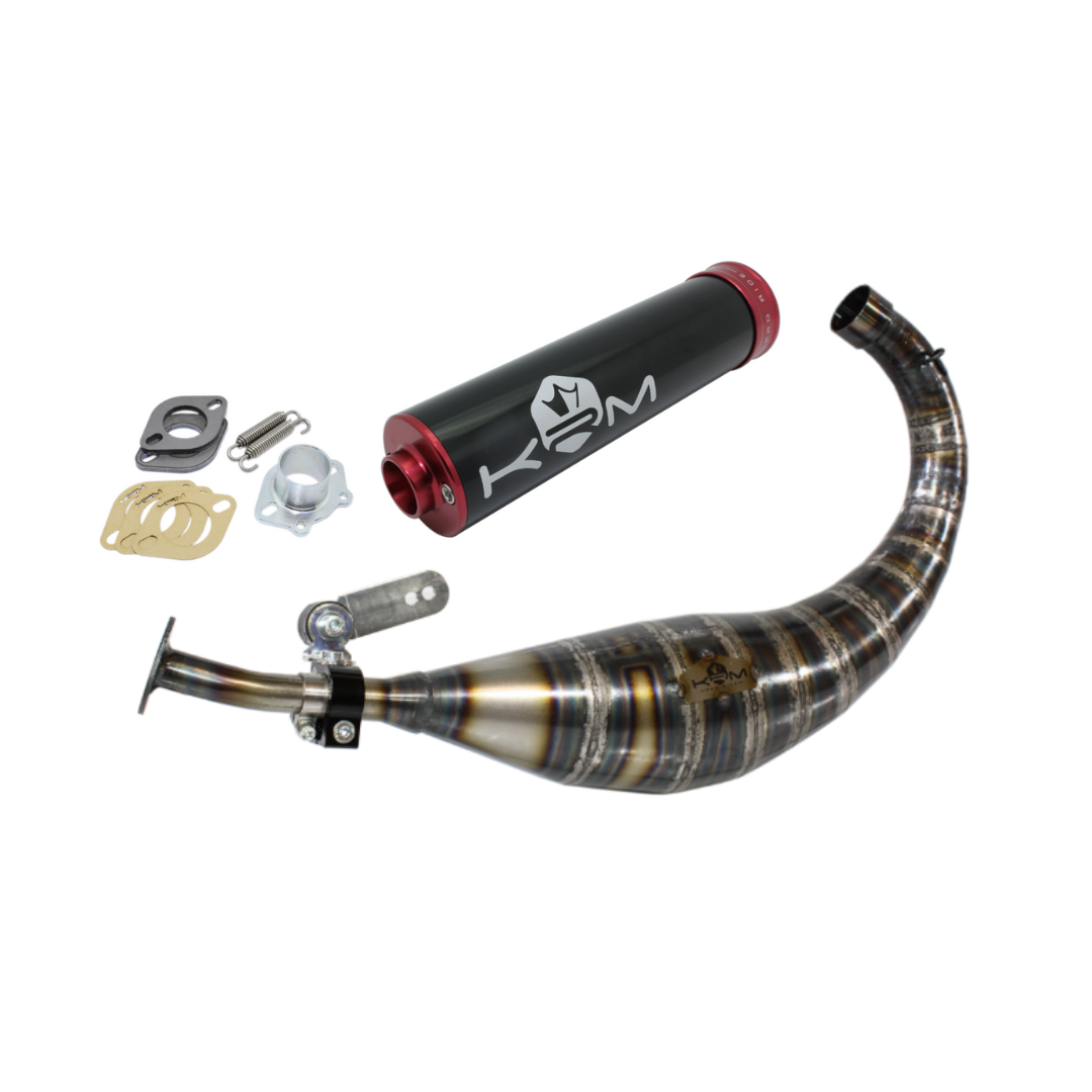 KRM Uitlaat Rood 90-100cc Derbi