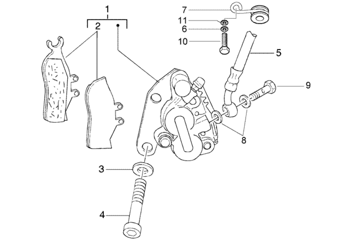 Gilera DNA 50 2T E2 2005 - Remklauw