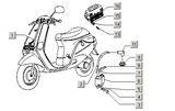 Piaggio Zip Type 3 – Kabelboom Regulator Bobine