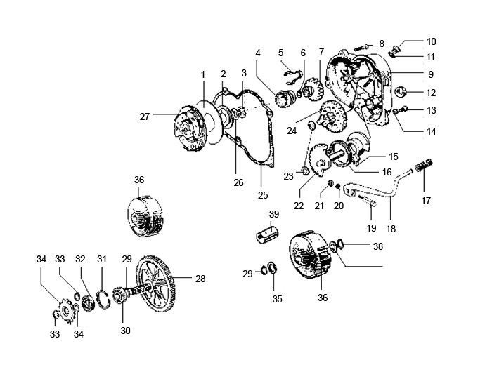Puch Maxi - Startkoppeling