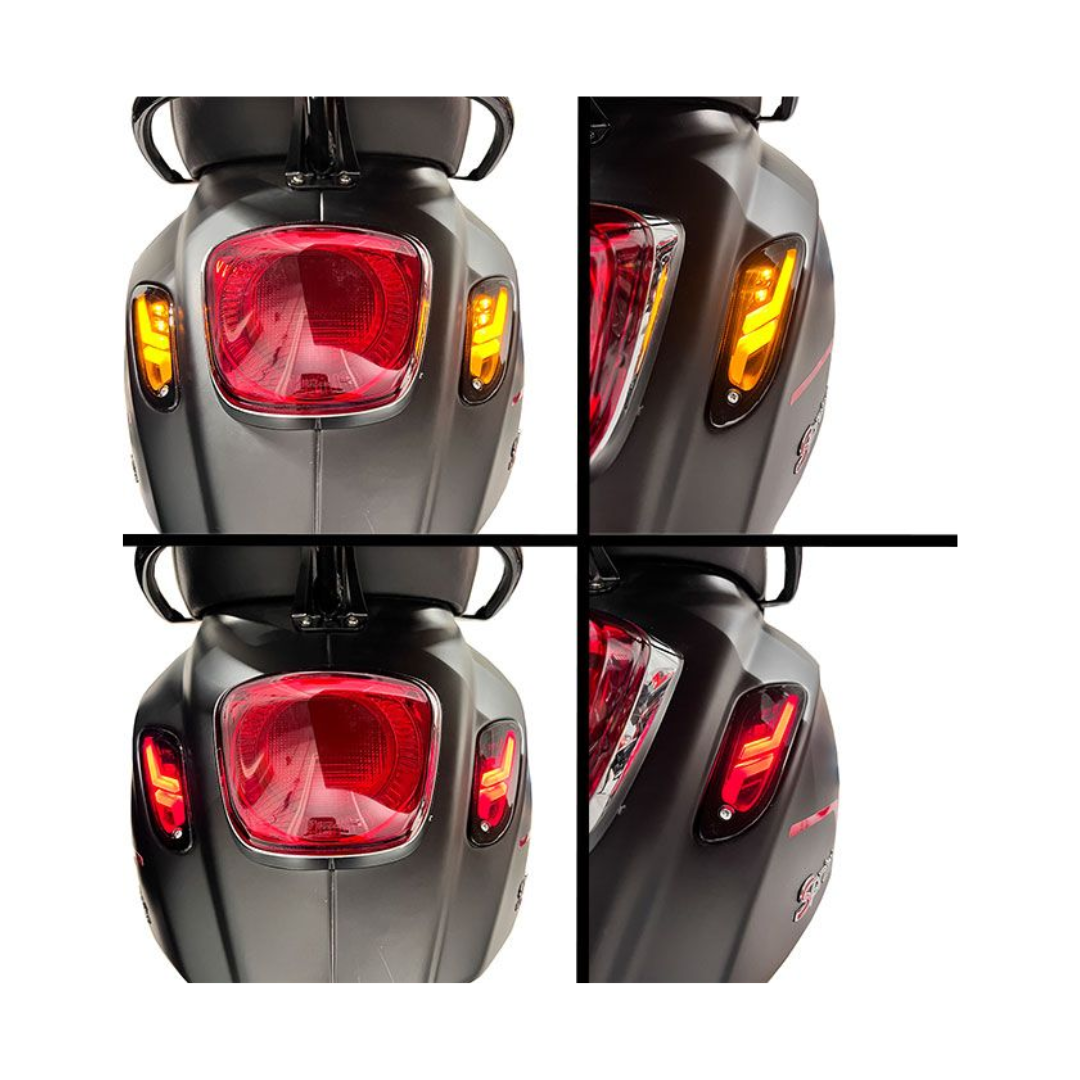 Matrice LED set di luce lampeggiante evo -2 che corre dietro il fumo - Vespa