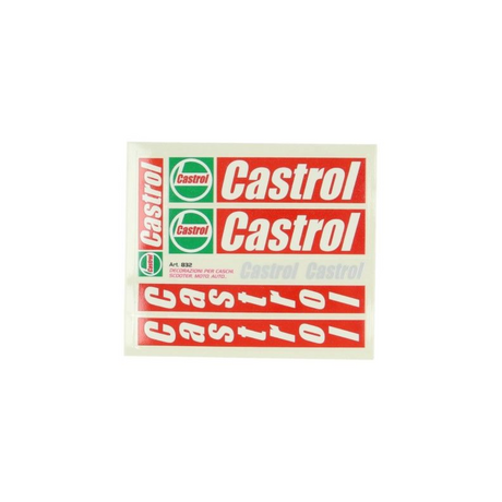 Castrol Stickerset Rood 5-Delig Merk Stickers
