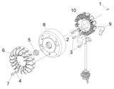 Vespa LX 50 2T – Dynamo Vliegwiel Onsteking