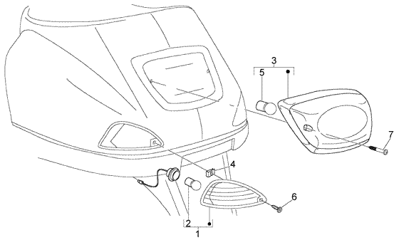 Vespa LX 50 4T – Achterlicht