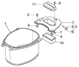 Vespa LX 50 4T – Helmcompartiment