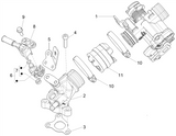 Vespa Sprint 50 25 kmh E5 2020 – Throttle body Injector Intake manifold