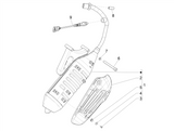 Vespa Sprint 50 25 kmh E5 2020 – Rear silencer