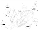 Vespa Sprint 50 25 kmh E5 2020 – Stickers Emblems