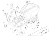 Vespa Sprint 50 2T NOABS E2 2014-2017 – Cavi