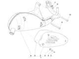 Vespa Sprint 50 2T NOABS E2 2014-2017 – Silenziatore posteriore