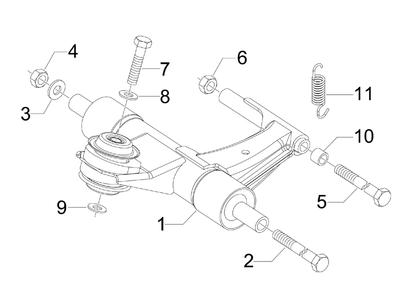 Vespa Sprint 50 4T 2V 25 kmh NOABS E2 2014-2017 – Motorophanging