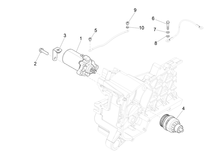 Vespa Sprint 50 4T 3V 25 kmh E4 2017-2020 – Startmotor Elektrische Starter