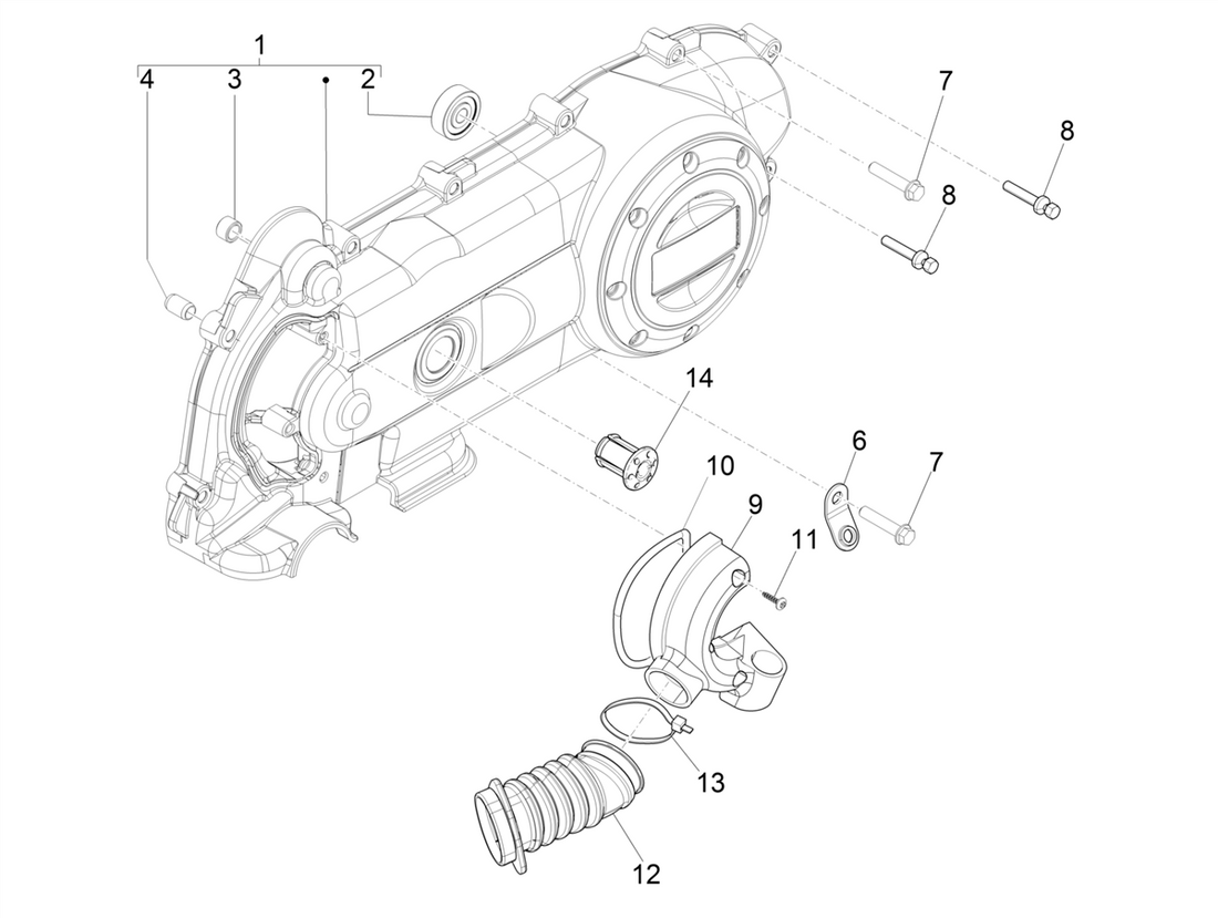 Vespa Sprint 50 4T 3V E5 2020 – Krukasdeksel Koelkap