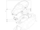 Vespa Sprint 50 4T 3V E5 2020 – Zadel