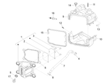 Vespa Sprint 50 4T 4V NOABS E2 2014-2017 – Cilinderkopdeksel