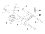 Vespa Sprint 50 4T 4V NOABS E2 2014-2017 – Motorophanging