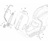 Vespa Sprint 50 4T 4V NOABS E2 2014-2017 – Voorscherm