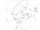 Vespa Sprint 50 4T 4V NOABS E2 2014-2017 – Zadel