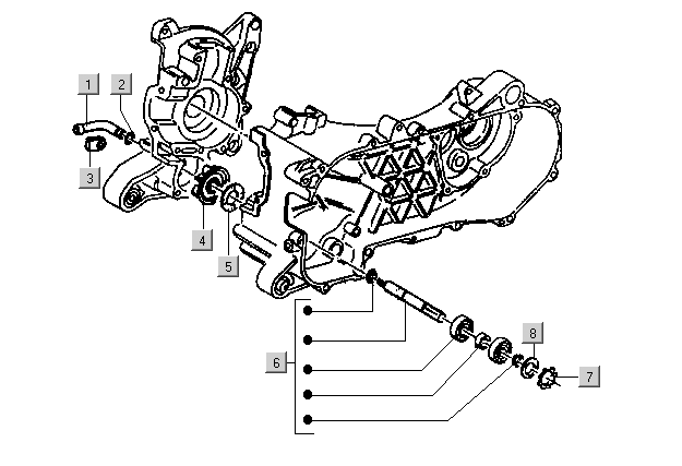 Gilera DNA 50 2T E1 2000-2001  - Waterpomp