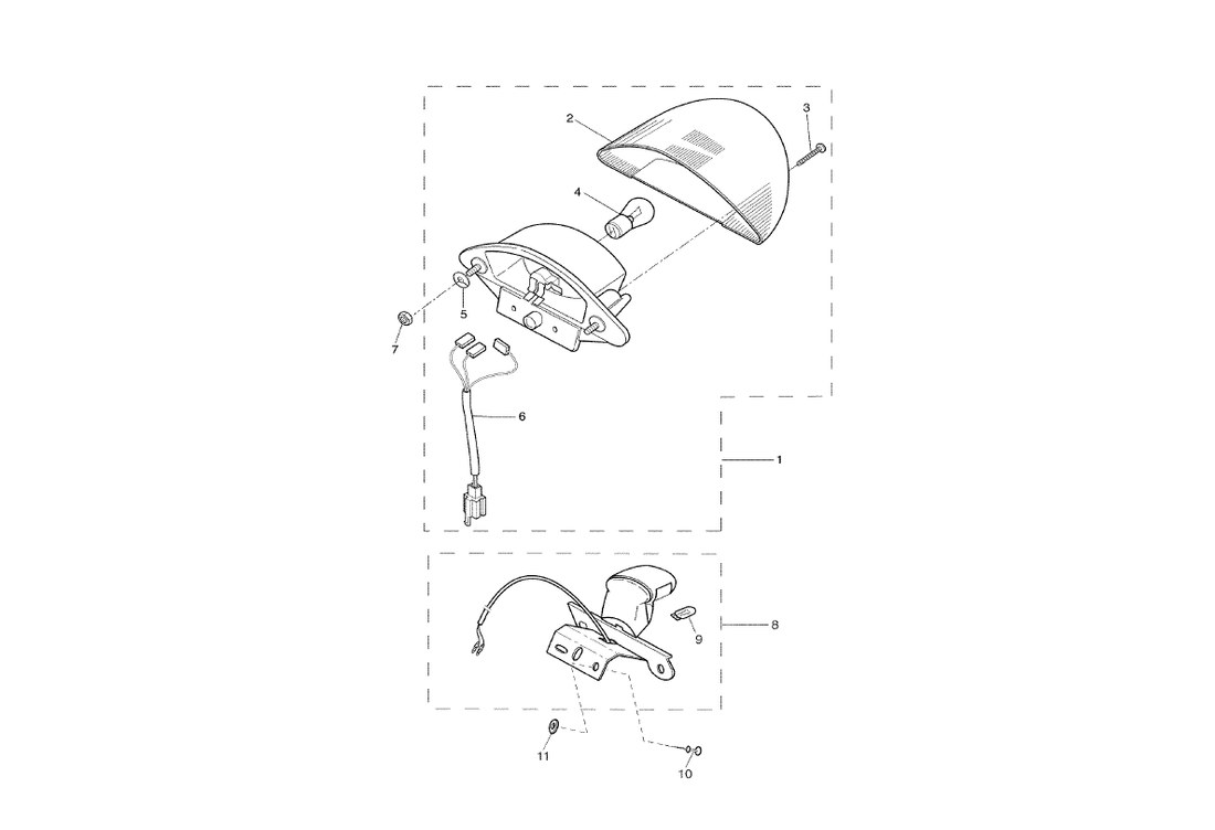 Yamaha Aerox 100 2T – Achterlicht