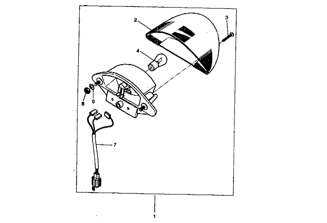 Yamaha Aerox 50 R – Achterlicht