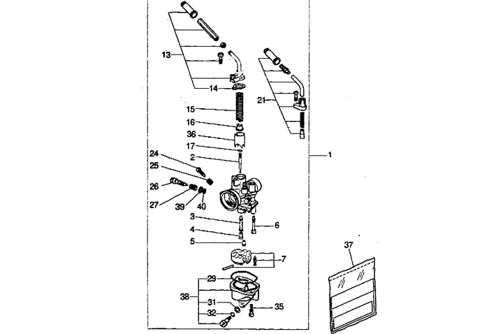 Yamaha Aerox 50 R – Carburateur