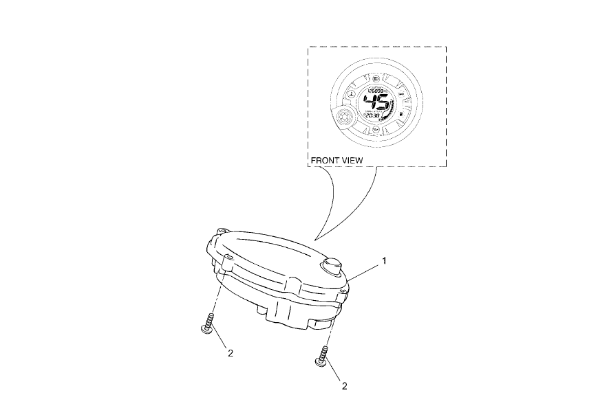 Yamaha Aerox 50 R Facelift – Kilometerteller