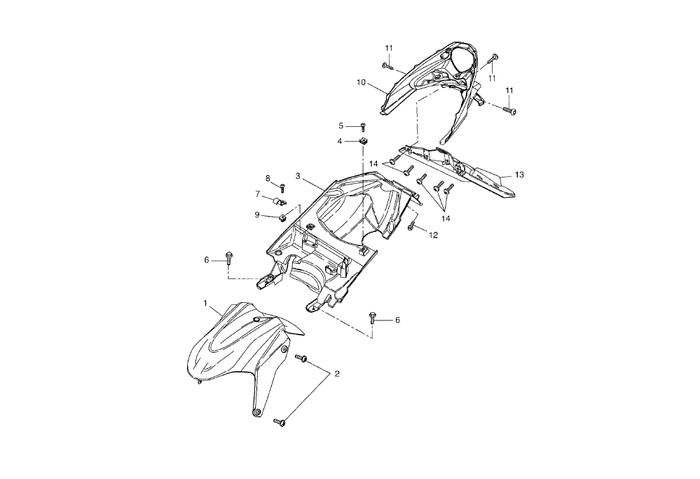 Yamaha Aerox 50 R Facelift – Spatborden