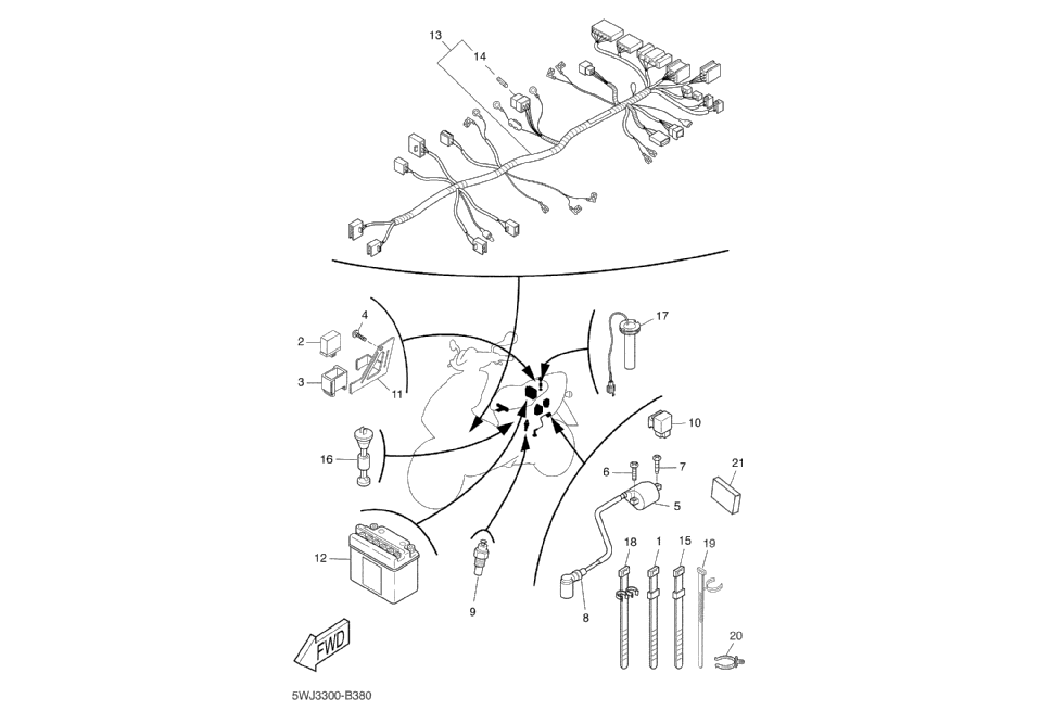 Yamaha Aerox 50 SP – Bobine Cdi Unit Accu