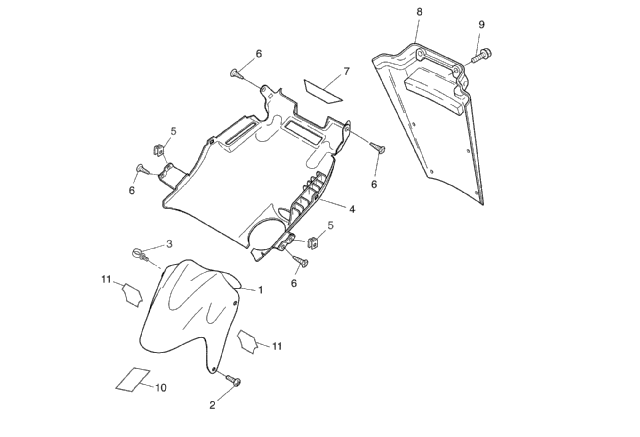 Yamaha Aerox 50 SP – Spatbord Voor