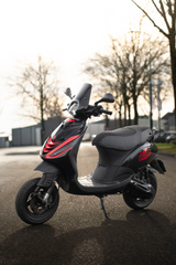 Fenom Sattelbezug Alcantara Look Schwarz Piaggio Zip