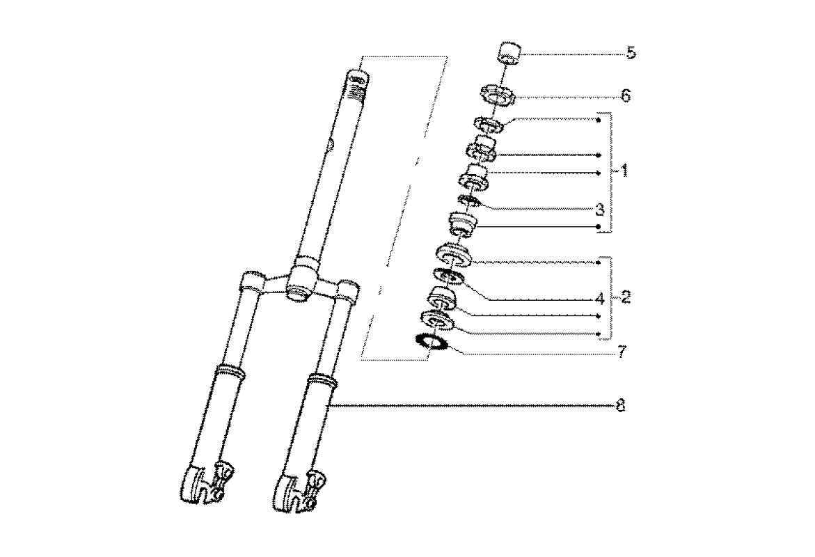 Gilera Runner 180cc FXR 2takt - Balhoofdlager Set