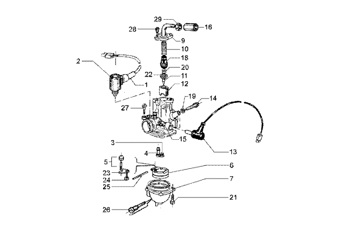 Gilera Runner 180cc FXR 2takt - Mikuni Carburateur