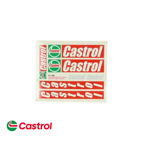 Castrol Stickerset Rood 5-Delig Merk Stickers