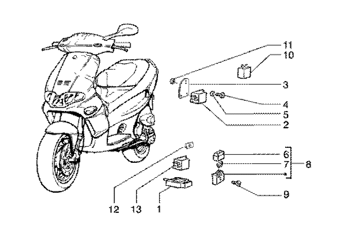 Gilera Runner 180cc FXR 2takt - Elektrischedelen