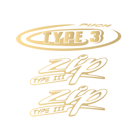 Jeu d'autocollants Zip Type 3 / RST