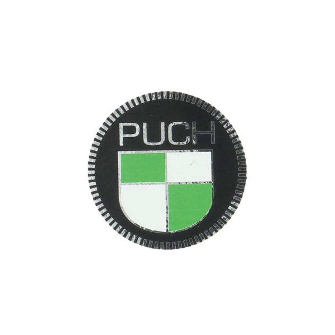 Puch Logo 50MM Zwart/Wit/Groen