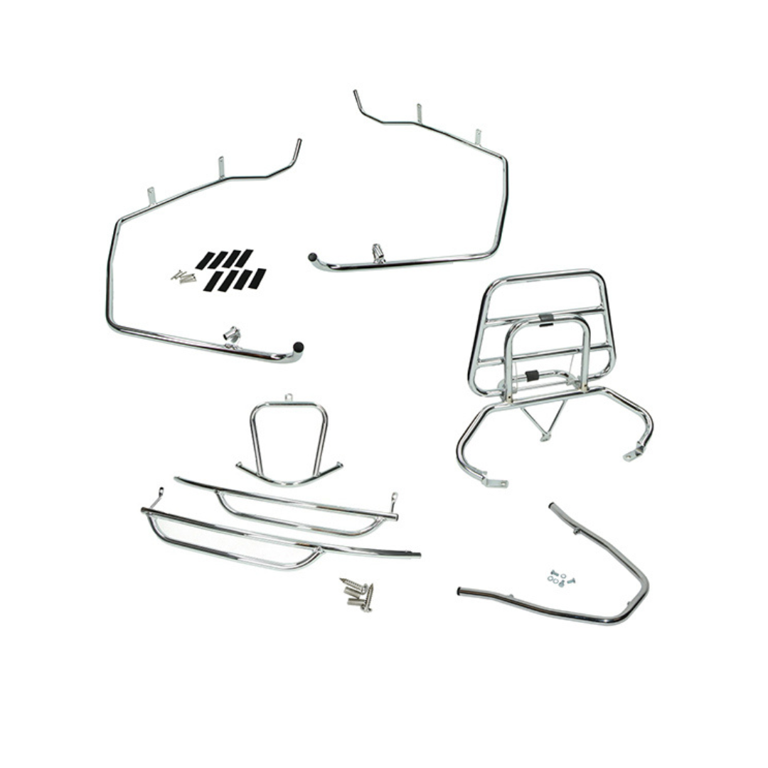 Fall bracket set complete Sym Fiddle 2 Chrome