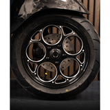 Velgenset Maru's Style Shiny Black Black / Silver Vespa Sprint / Primavera