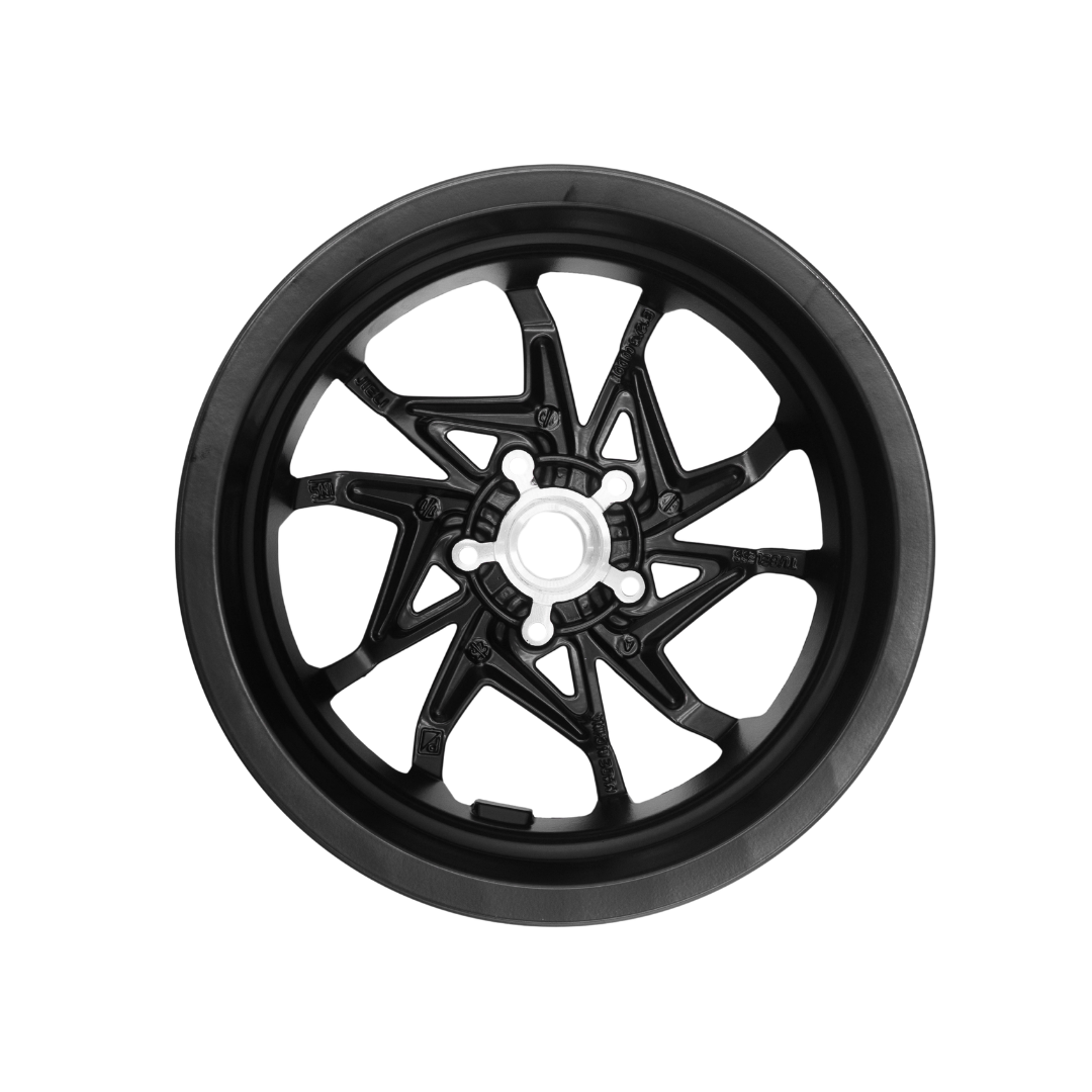 Velgenset 12 Inch Mat Zwart Vespa Sprint RST E5+
