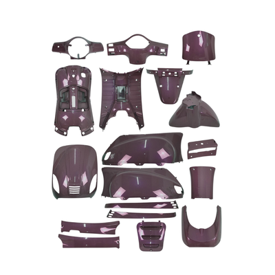 Ensemble de carrosserie Phare rond violet bordeaux pour AGM VX50 / BTC Riva