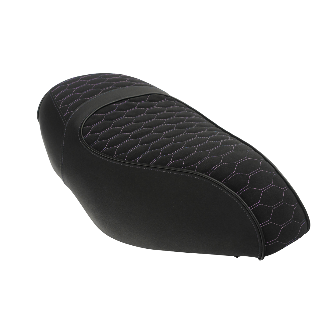 Housse de Selle Fenom Look Alcantara Rose Piaggio Zip