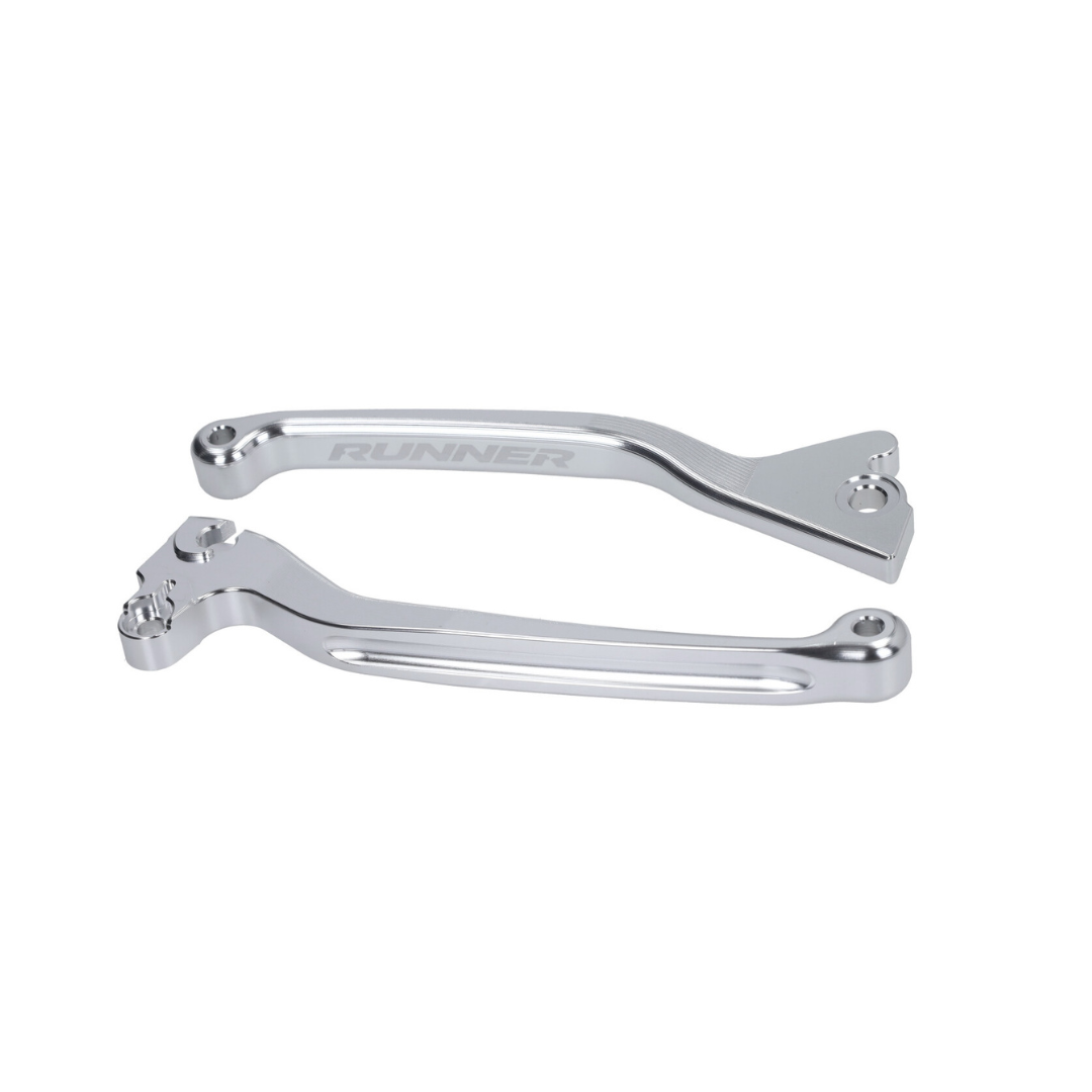 Ensemble de leviers de frein Chrome Fast Arrow Pro CNC Disque unique Gilera Runner 50-180cc 2 Temps