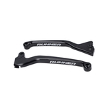 Ensemble de leviers de frein Noir Fast Arrow Pro CNC Disque unique Gilera Runner 50-180cc 2 Temps