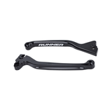 Ensemble de leviers de frein Noir Fast Arrow Pro CNC Disque unique Gilera Runner 50-180cc 2 Temps
