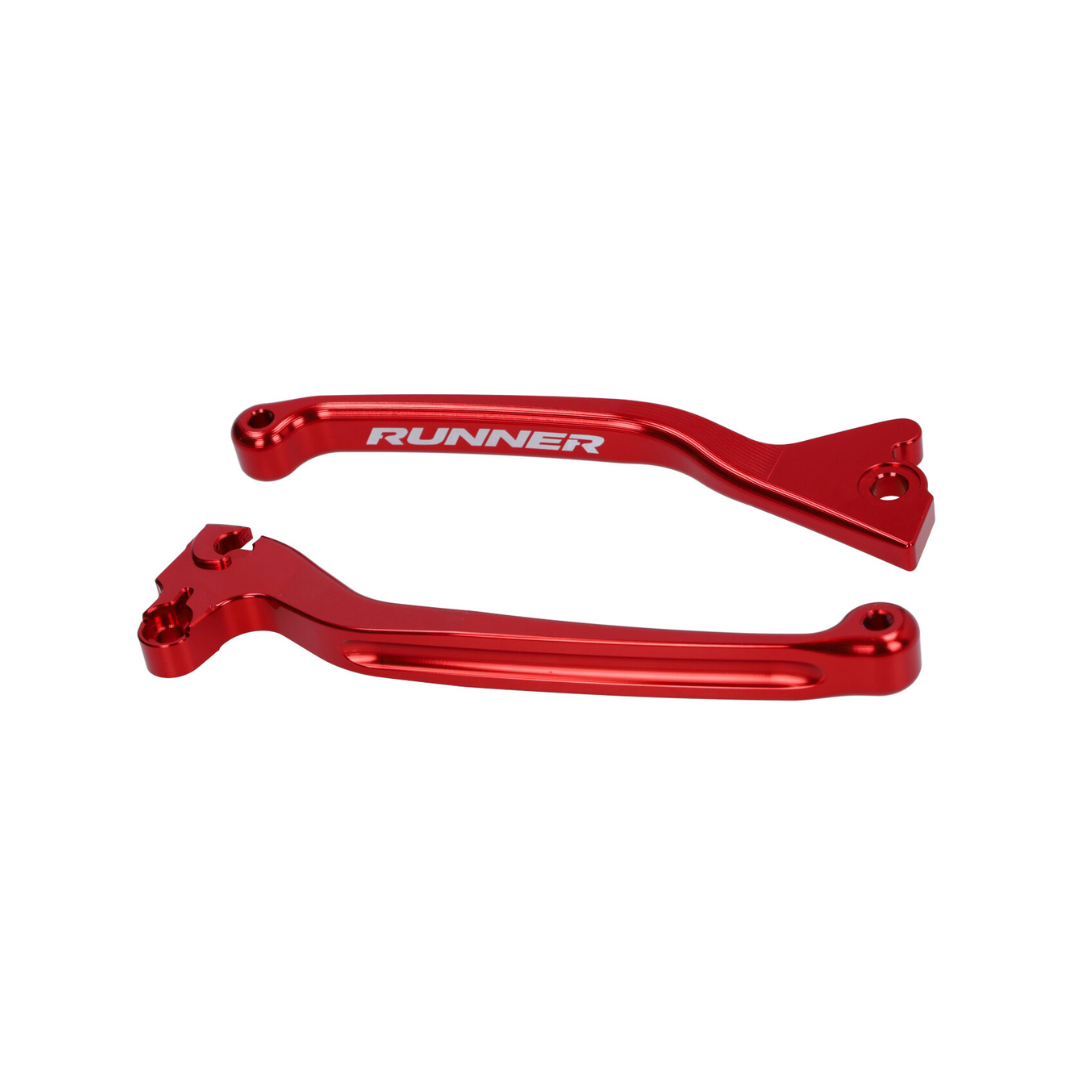 Levier de frein rouge Fast Arrow Pro CNC pour Gilera Runner 50-180cc 2 temps à disque simple
